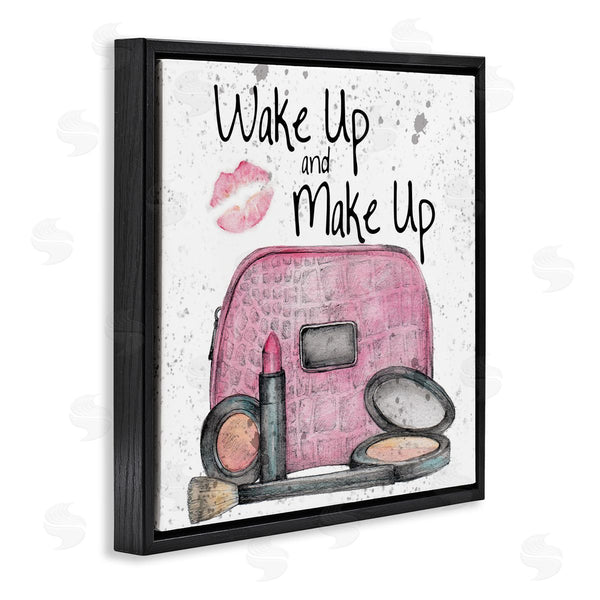 Stupell Industries Levison Design | Wake Up Makeup Phrase
