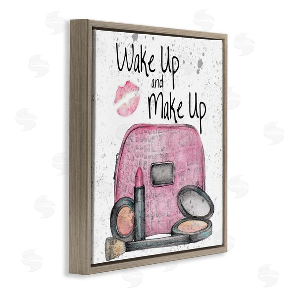 Stupell Industries Levison Design | Wake Up Makeup Phrase