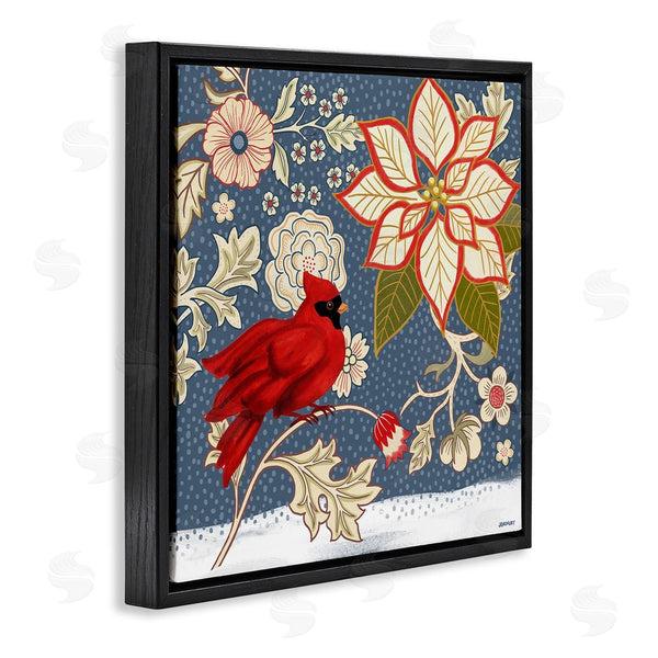 Stupell Industries Levison Design | Winter Cardinal With Flowers