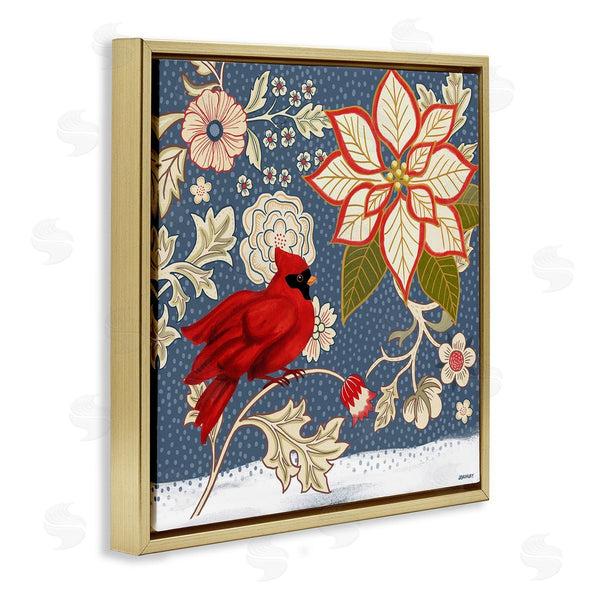 Stupell Industries Levison Design | Winter Cardinal With Flowers