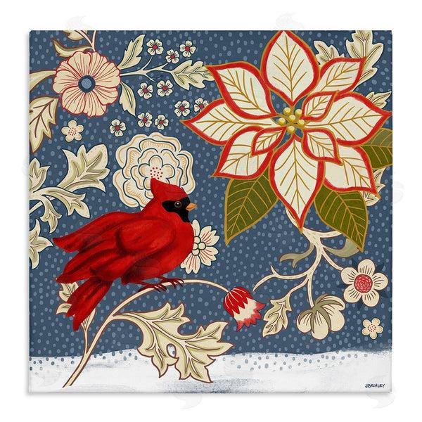 stupell industries Levison Design | Winter Cardinal with Flowers