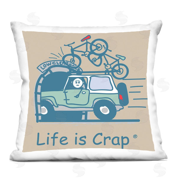 stupell industries LIC | Falling Bikes Overpass Printed Throw Pillow