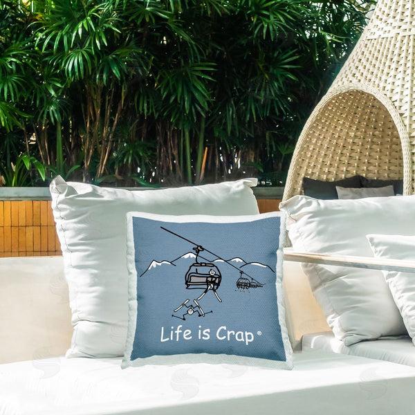 Stupell Industries LIC | Falling Ski Lift Printed Throw Pillow