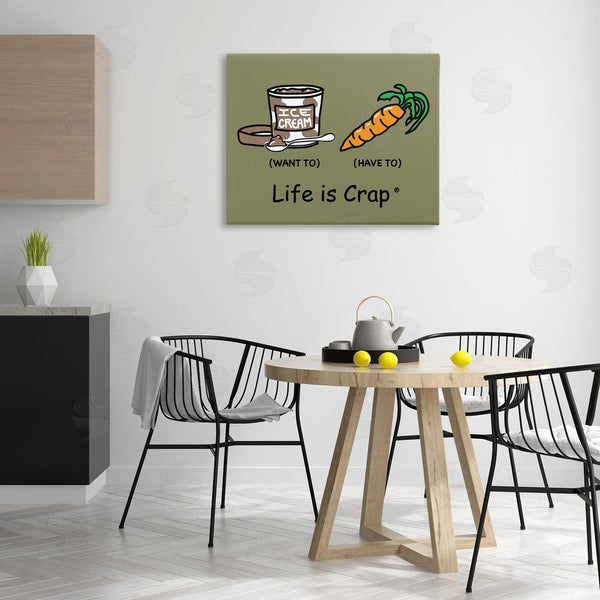 Stupell Industries LIC | Funny Diet Comparison Wall Art