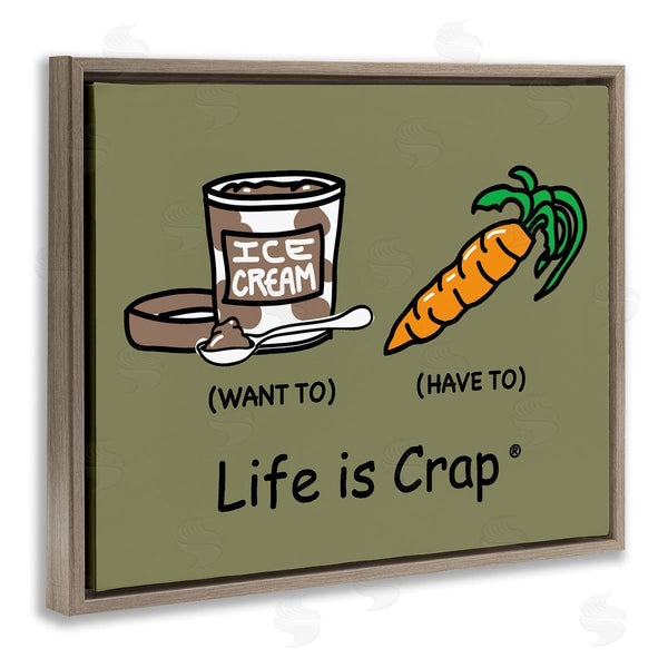 Stupell Industries LIC | Funny Diet Comparison Wall Art