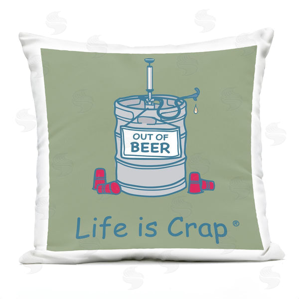 Stupell Industries LIC | Funny Empty Beer Keg Printed Throw Pillow