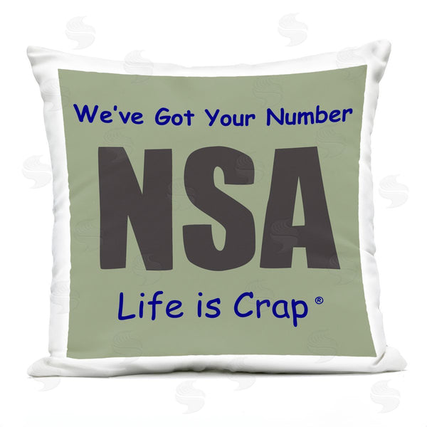 Stupell Industries LIC | Got Your Number NSA Printed Throw Pillow