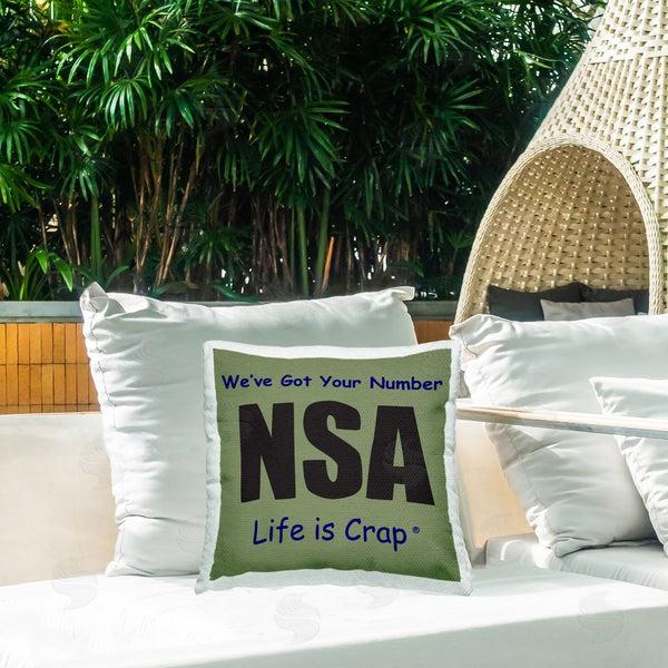 Stupell Industries LIC | Got Your Number NSA Printed Throw Pillow