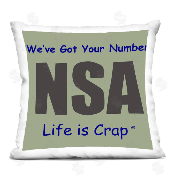 stupell industries LIC | Got Your Number NSA Printed Throw Pillow