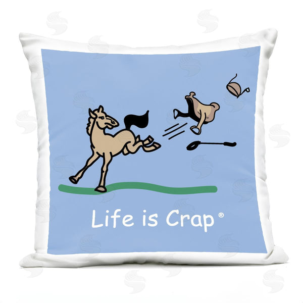 Stupell Industries LIC | Horse Kicking Saddle Printed Throw Pillow