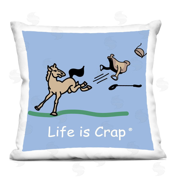 stupell industries LIC | Horse Kicking Saddle Printed Throw Pillow