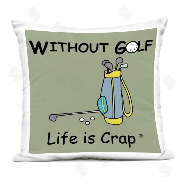 Stupell Industries LIC | Life Crap Without Golf Printed Throw Pillow