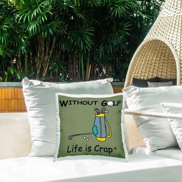 Stupell Industries LIC | Life Crap Without Golf Printed Throw Pillow