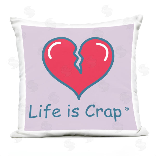 Stupell Industries LIC | Life Is Crap Heartbreak Printed Throw Pillow