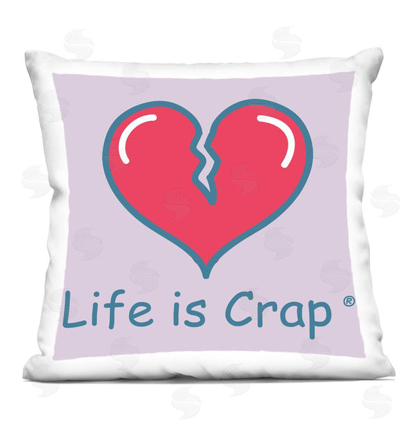 stupell industries LIC | Life Is Crap Heartbreak Printed Throw Pillow