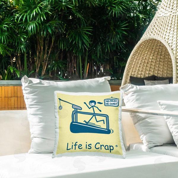 Stupell Industries LIC | No Pain Or Donut Printed Throw Pillow