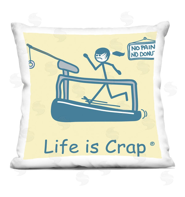 stupell industries LIC | No Pain or Donut Printed Throw Pillow