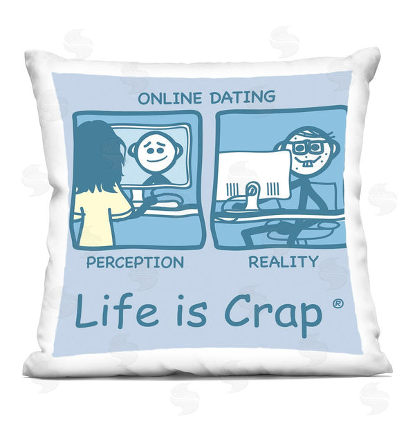 stupell industries LIC | Perception and Reality Dating Printed Throw Pillow