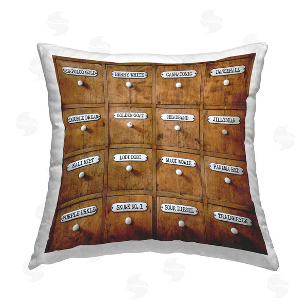 stupell industries LIH | Full Of Choices Cannabis Printed Throw Pillow
