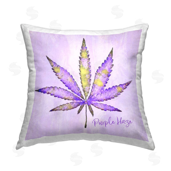 stupell industries LIH | Purple Haze Plant Leaf Printed Throw Pillow