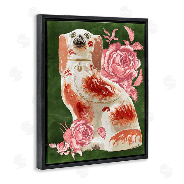 Stupell Industries Lil' Rue | Antique Spaniel Dog With Rose