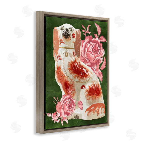 Stupell Industries Lil' Rue | Antique Spaniel Dog With Rose