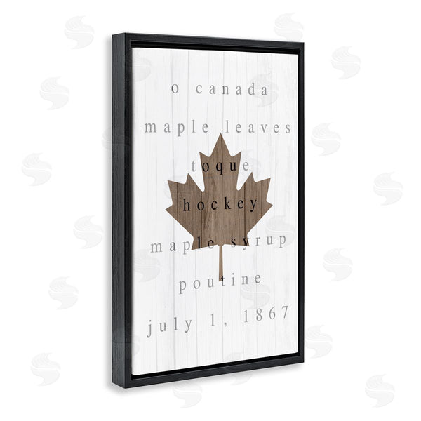 Stupell Industries Lil' Rue | Canada History Maple Leaf