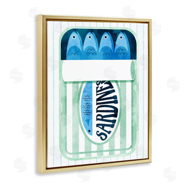 Stupell Industries Lil' Rue | Canned Sardines On Stripes