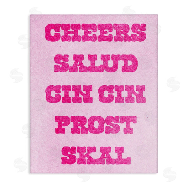 stupell industries Lil' Rue | Cheers in Various Languages