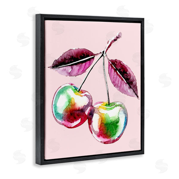 Stupell Industries Lil' Rue | Chromatic Cherries On Pink