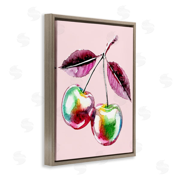 Stupell Industries Lil' Rue | Chromatic Cherries On Pink