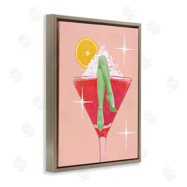 Stupell Industries Lil' Rue | Cocktail With Glamour Legs
