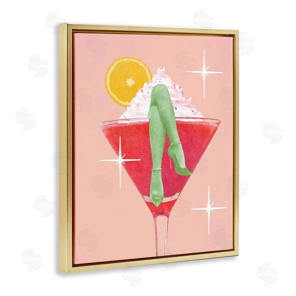 Stupell Industries Lil' Rue | Cocktail With Glamour Legs