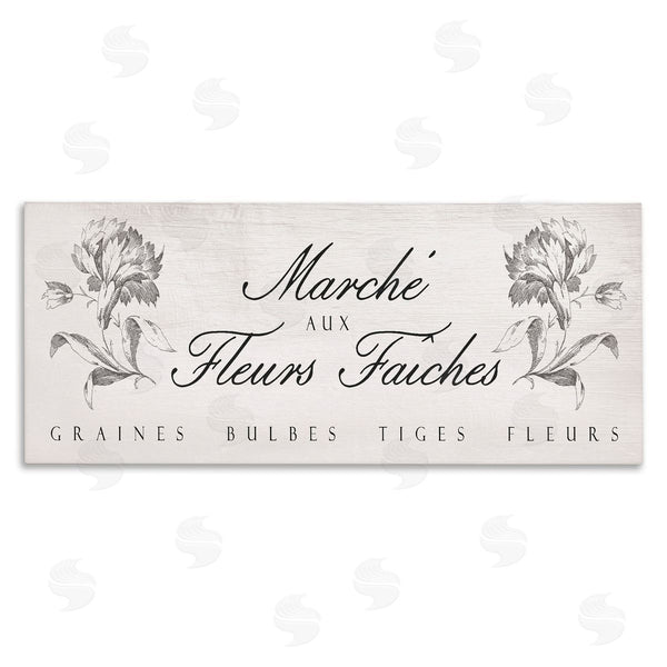 stupell industries Lil' Rue | French Flower Market Rustic