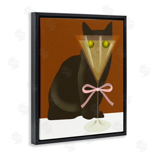 Stupell Industries Lil' Rue | Funny Cat With Olive Eyes Wall Art