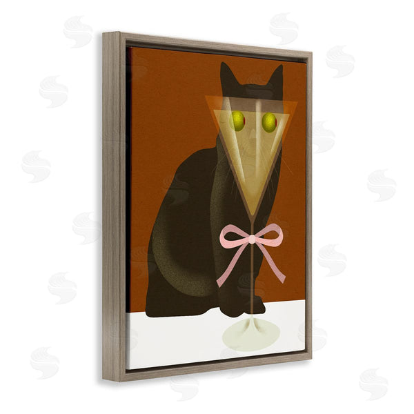 Stupell Industries Lil' Rue | Funny Cat With Olive Eyes Wall Art