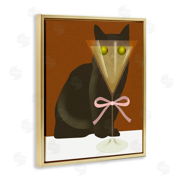 Stupell Industries Lil' Rue | Funny Cat With Olive Eyes Wall Art