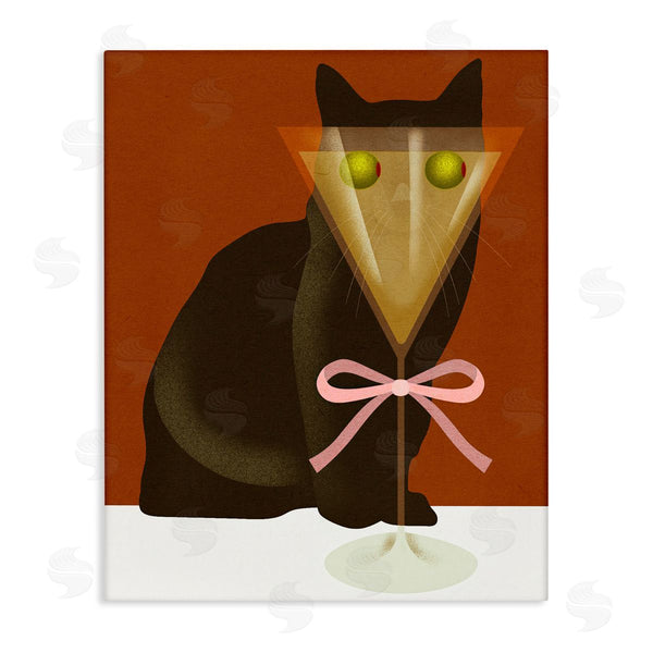 stupell industries Lil' Rue | Funny Cat with Olive Eyes Wall Art