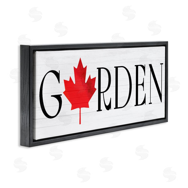 Stupell Industries Lil' Rue | Garden With Red Maple Leaf