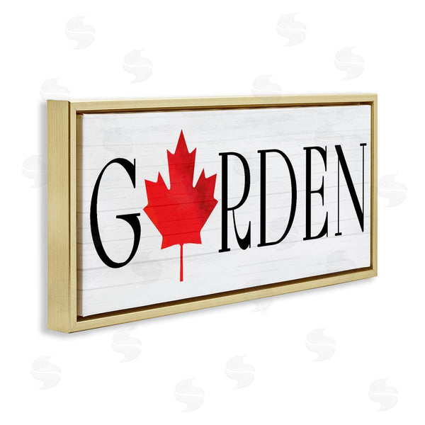 Stupell Industries Lil' Rue | Garden With Red Maple Leaf