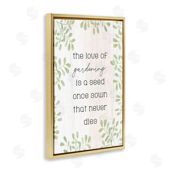 Stupell Industries Lil' Rue | Love Of Gardening Saying Wall Art