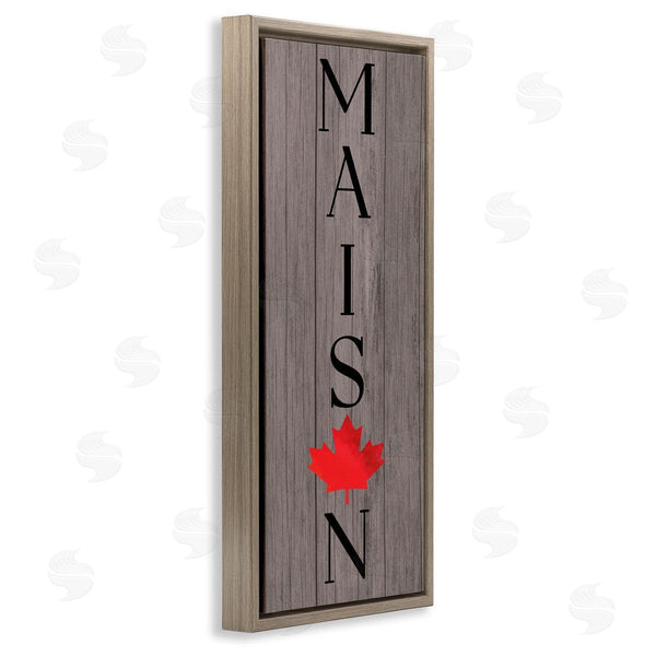 Stupell Industries Lil' Rue | Maison Typography With Maple