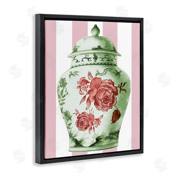 Stupell Industries Lil' Rue | Ornate Classic Vase On Stripes