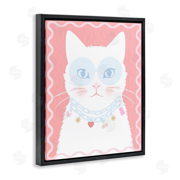 Stupell Industries Lil' Rue | Pastel Cat With Necklace