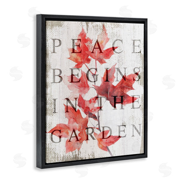 Stupell Industries Lil' Rue | Peace Begins In The Garden