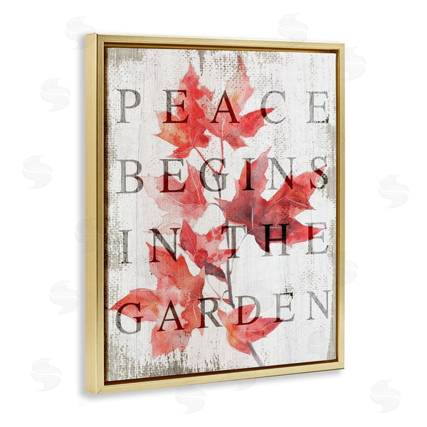 Stupell Industries Lil' Rue | Peace Begins In The Garden