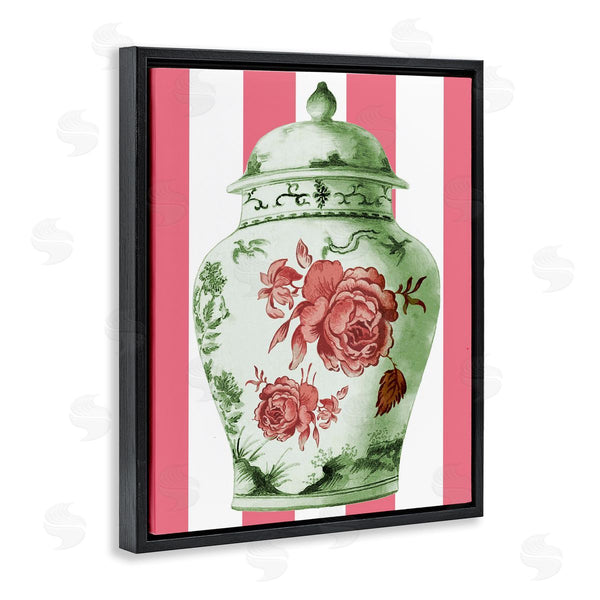 Stupell Industries Lil' Rue | Vintage Ornate Vase On Stripes