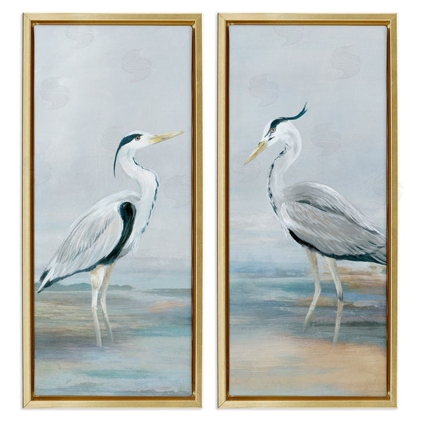 Stupell Industries Lily K. | Herons Wading Shallow Sea