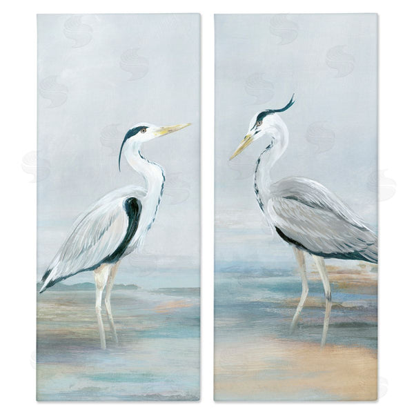 stupell industries Lily K. | Herons Wading Shallow Sea