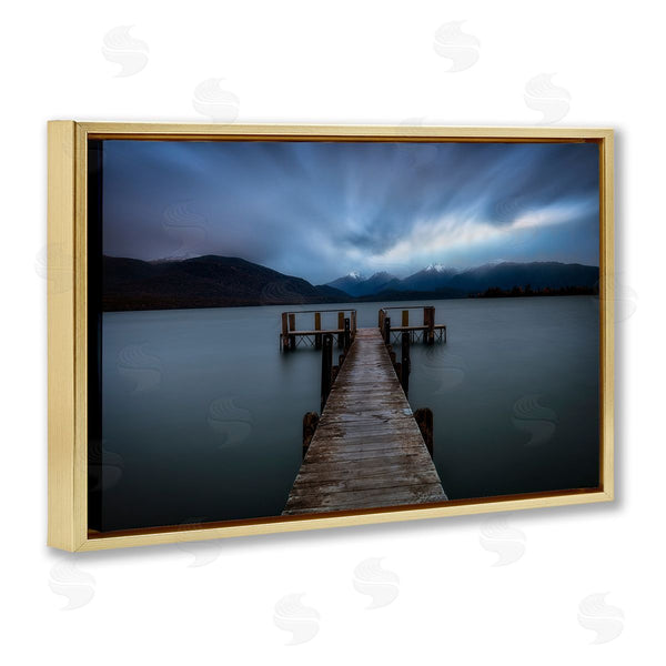 Stupell Industries Lincoln Harrison | Te Anau Pier At Dusk